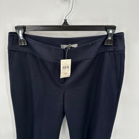 ANN TAYLOR NWT Navy Lindsay Dress Trouser Work Pant // 00 - Picture 2 of 9